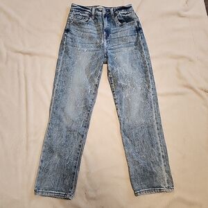 Pistola Denim Monroe Crop High-Rise Cigarette Jeans Acid Wash  Women's Size 26